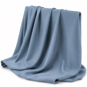 Dusty Blue Plain Crepe Fashion Fabric Material
