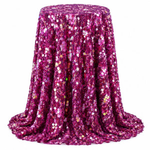 Luxury Fuchsia Pink Multi Sequin Glam Fabric