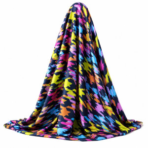 Luxury Multicolor Abstract Print vintage Fabric