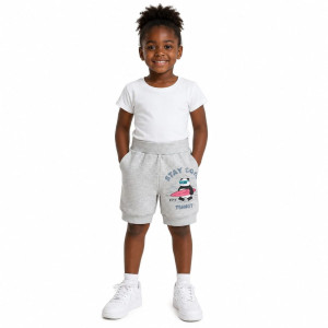 Elastic Waist Casual Sweat Shorts for Boys and Girls