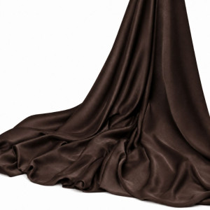 Luxury Dark Taupe Satin Fabric