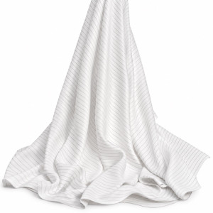 Mens  White Pinstripe Senator Fabric Material