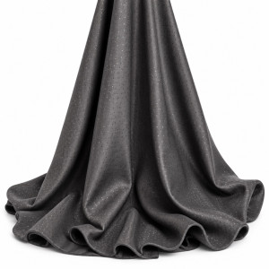 Mens  Charcoal Black Luxury Senator Fabric Material