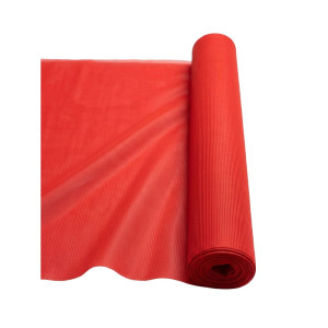 Vibrant Red Leather Material