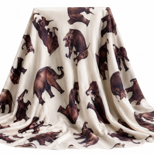 Luxury Igbo Heritage Wildlife Print Senator  Fenico Fabric