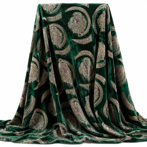 Emerald Green Royal Lion Head Igbo Traditional Fenico Fabric