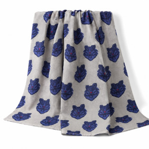 Luxury Grey Royal Tiger Traditiong l fenico Fabric