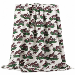 Luxury White Safari Leopard Traditional Fenico Fabric
