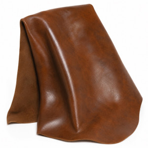 Premium Vintage Brown Glossy Leather Material