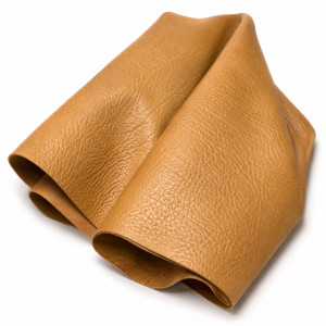 Premium Mustard Tan Pebbled Synthetic Leather Material