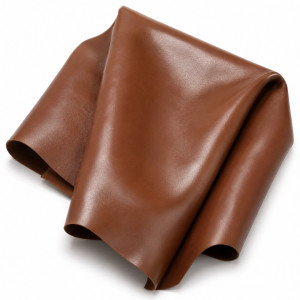 Premium Chocolate Brown Smooth Synthetic Leather Material