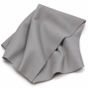 Premium Light Grey Smooth Synthetic Leather Material