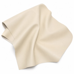 Premium Ivory Cream Smooth Synthetic Leather Material