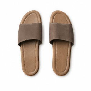 Quality Men Suede Finish Single Strap Slides