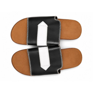 Mens Two Tone Slip On Comfort Sandals