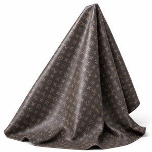 Monogrammed Coated Fashion Canvas and Synthetic Leather Material