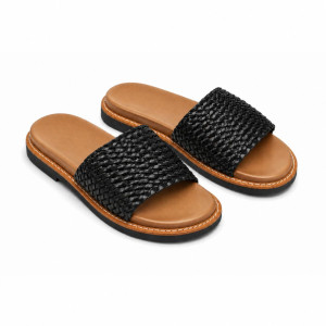 Mens Woven strap Slide sandals Sandals with Comfortable Sole