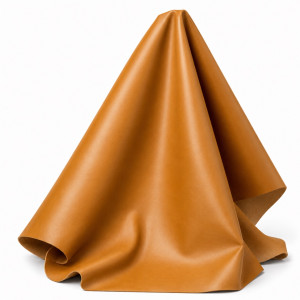 Tan Vegan Leather Smooth Grain Material Sheet
