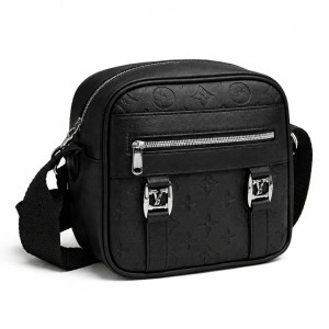 Luxury Black  Embossed Crossbody Bag