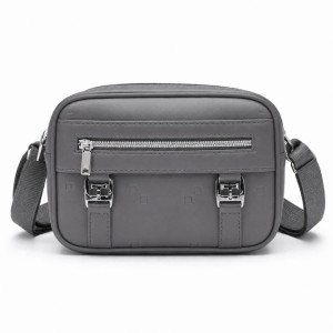 Grey Luxury  embossed Crossbody  leather Bag