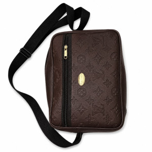 Embossed Monogram Crossbody Bag