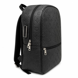 Embossed Monogram Pattern Backpack