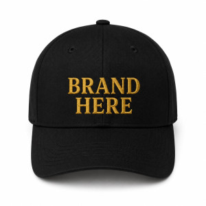 Premium Black Embroidered Baseball Cap