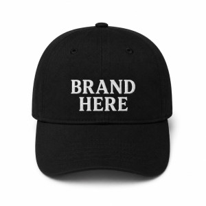 Classic Black Embroidered Baseball Cap