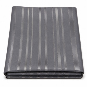 Premium Grey Satin Striped Fabric