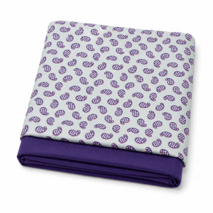 Purple Paisley Print Fabric Set