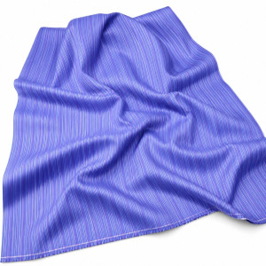 Blue Multi Stripe Virgin Wool Fabric for Suits, Blazers & Luxury Tailoring
