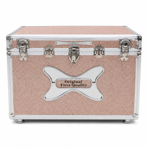 Premium Aluminum Storage Trunk Box with Secure Lock     Rose Gold