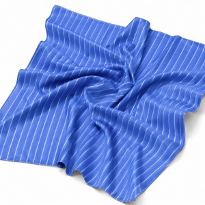 Royal Blue Pinstripe Suiting Fabric