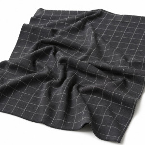 Midnight Windowpane Fabric