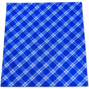 Stock Senator Material Royal Blue Plaid