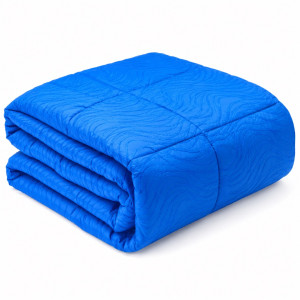 Premium 7 by 6 Quilted Duvet Set     Royal Blue