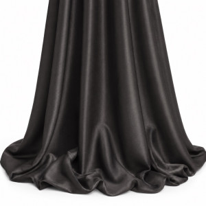 Premium Black Plain Stock Fabric