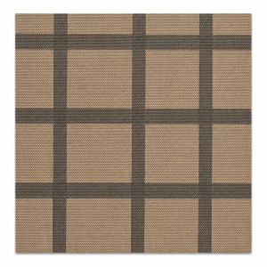 Beige Grid Pattern Upholstery Fabric