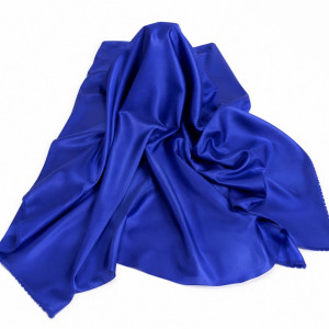 Blue Plain Satin Fabric Roll