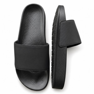 Black Slide Sandals with Iconic XX Design