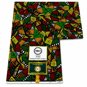 MICI African Wax Ankara Print Fabric 6 Yards