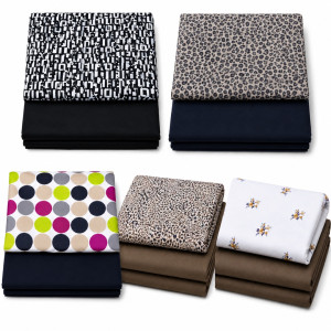 Premium Black and White Abstract Pattern Clothing Fabric