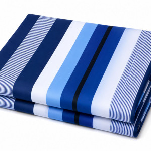Blue Abstract Stripe Print Bedding Material