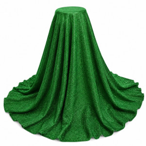 Premium Emerald Green Fancy Glitter Fabric Material