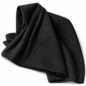 Premium Black Crystal Studded Fancy Fabric Material