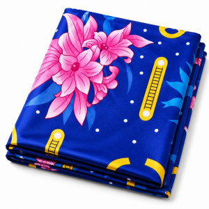 Royal Orchid Skyline Bedsheet Fabric
