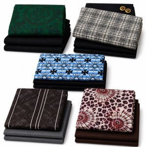 Premium Plain and Pattern Fashion Fabrics 4 yards