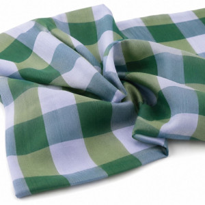 Emerald Buffalo Check Linen
