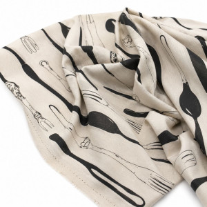 Monochrome Bistro Linen