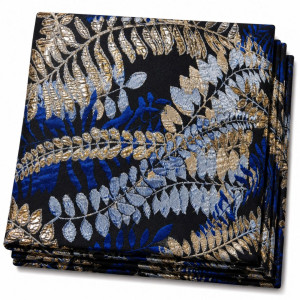 Midnight Sapphire Royale Brocade Fabric